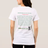 Hondenhoudingsteken met lijst van bijwerkingen Tri-Blend shirt (Achterkant)