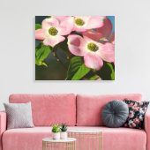 Hondenhout Bloemen in het voorjaar Canvas Afdruk (Insitu (Woonkamer))