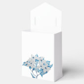 Hondenhout Bloemen op een Favor Box Bedankdoosjes (Geopend)