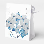 Hondenhout Bloemen op een Favor Box Bedankdoosjes (Achterkant)