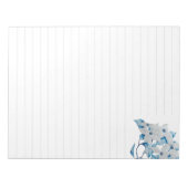 Hondenhout Bloemen op een groot Notitieblok (Voorkant)