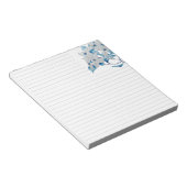 Hondenhout Bloemen op een Middelgroot Notitieblok (Schuin)