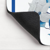 Hondenhout Bloemen op een Muismat (Hoek)