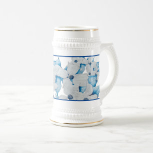 Hondenhout Bloemen op een Stein Bierpul