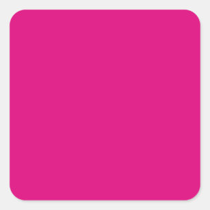Hondenhout Roos Vierkante Sticker