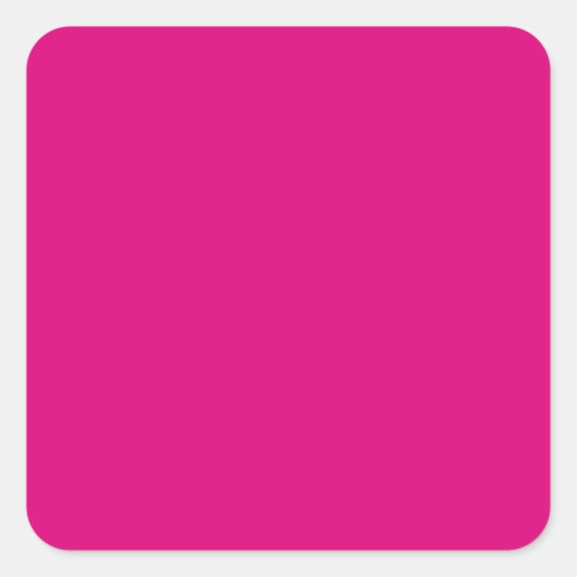 Hondenhout Roos Vierkante Sticker (Voorkant)