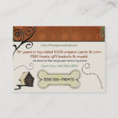 Hondenhuis BIOLOGISCH HUISDIER BEHANDELT VOEDSEL Visitekaartje (Achterkant)