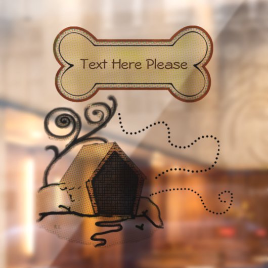 Hondenhuis Raamsticker (Vel 2)