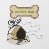 Hondenhuis Raamsticker (Vel)