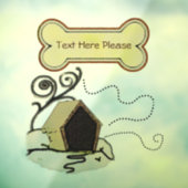 Hondenhuis Raamsticker (Vel 3)