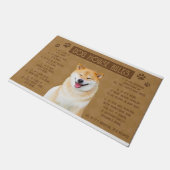 Hondenhuisregels, als het gebroken is, is het van deurmat (Schuin)