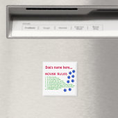 Hondenhuisregels - regels om naar te leven magneet (Insitu (Vaatwasser))