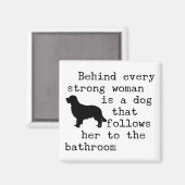 Hondenhumor - Golden Retriever Magneet (Voorkant / Achterkant)