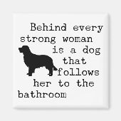 Hondenhumor - Golden Retriever Magneet (Voorkant)