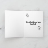 Hondenhumor kerstboomkaart feestdagen kaart (Binnen)