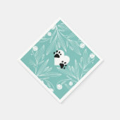 Hondenhuwelijk uit liefde voor puppy's servet (Hoek)