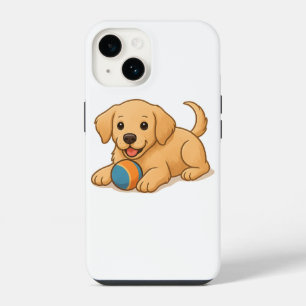 Hondenillustratie Realistische hondenkunst kinder iPhone 14 Hoesje