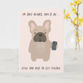 Hondenjaren Dansen Honden Funny Verjaardag Kaart (Gele Bloem)