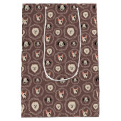 Hondenjongeren Print Cadeaubagage Medium Cadeauzakje (Achterkant)