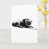 Hondenkaart met heldere blik kaart (Gele Bloem)