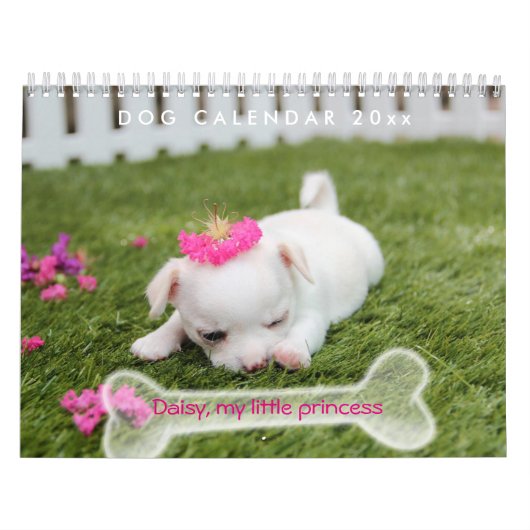 Hondenkalender 2025 Schattige Puppy Voeg Foto Toe Kalender (Hoes)