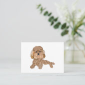 Hondenkapper voor Poodles Visitekaartje (Staand voorkant)