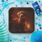 Hondenkartonnen doosjes Bloem Papieren Bordje (Feest)