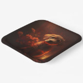 Hondenkartonnen doosjes Bloem Papieren Bordje (Gebogen)