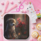 Hondenkartonnen doosjes Bloem Papieren Bordje (Feest)