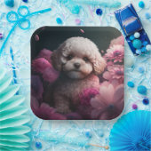 Hondenkartonnen doosjes Bloem Papieren Bordje (Feest)