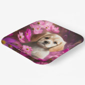 Hondenkartonnen doosjes Bloem Papieren Bordje (Gebogen)