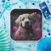 Hondenkartonnen doosjes Bloem Papieren Bordje (Feest)