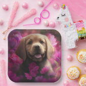 Hondenkartonnen doosjes Bloem Papieren Bordje (Feest)