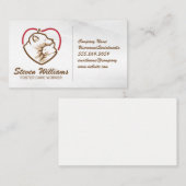 Hondenkat knuffelen Logo | Dierenverzorging Visitekaartje (Voorkant / Achterkant)