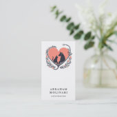 Hondenkat Stethoscoop Logo Dierenarts Afspraak Visitekaartje (Staand voorkant)