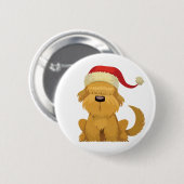 Hondenkerst  ronde button 5,7 cm (Voorkant /achterkant)