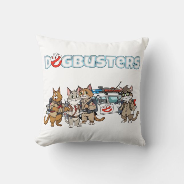 Hondenknokkers Katten Kussen (Voorkant)