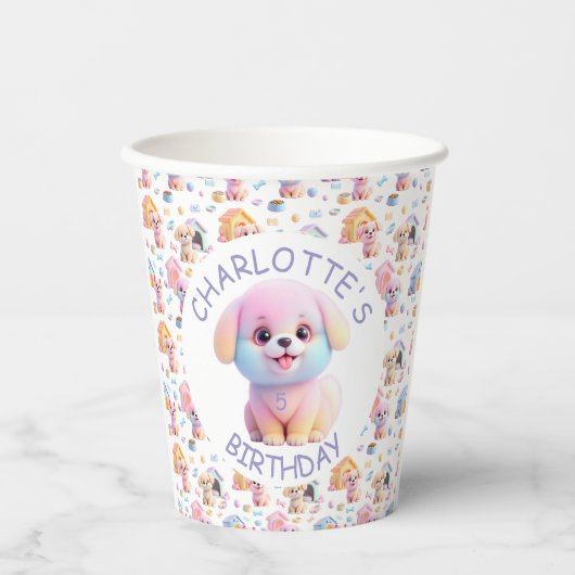 Hondenknuffel Papieren Bekers (Voorkant)