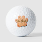 Hondenkoekjes Pawprint en Bone Art Golfballen (Voorkant)