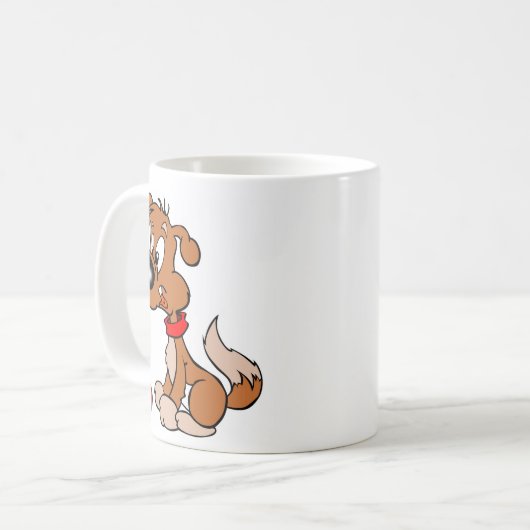 Hondenkoffie mok (Voorkant links)