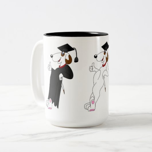 Hondenkoffie mok (Voorkant links)