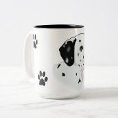 Hondenkoffie mok (Voorkant links)