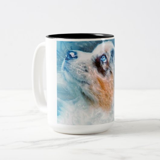 Hondenkoffie mok (Voorkant links)