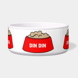 Hondenkom Voerbak Rode Din Din Voerbakje