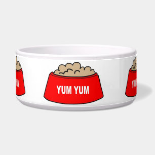 Hondenkom Voerbak Rood Yum Yum Voerbakje