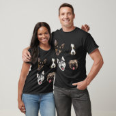hondenkoppen t-shirt (Unisex)