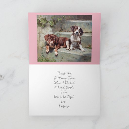  Hondenkunst, Jouw tekst Bedankkaart (Binnen)