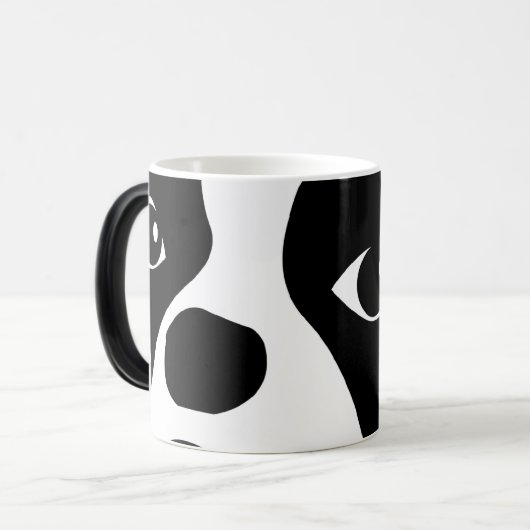 Hondenkunstwerk Morphing Mok (Voorkant links)