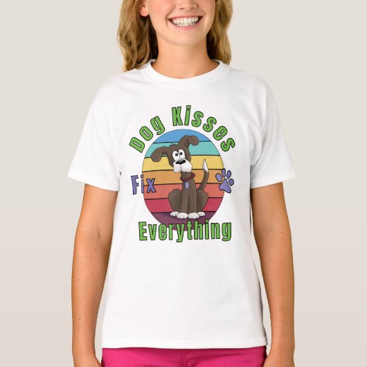 Hondenkussen lossen alles op t-shirt (Voorkant)