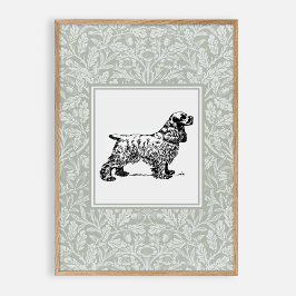 Hondenkwekerij in  stijl poster